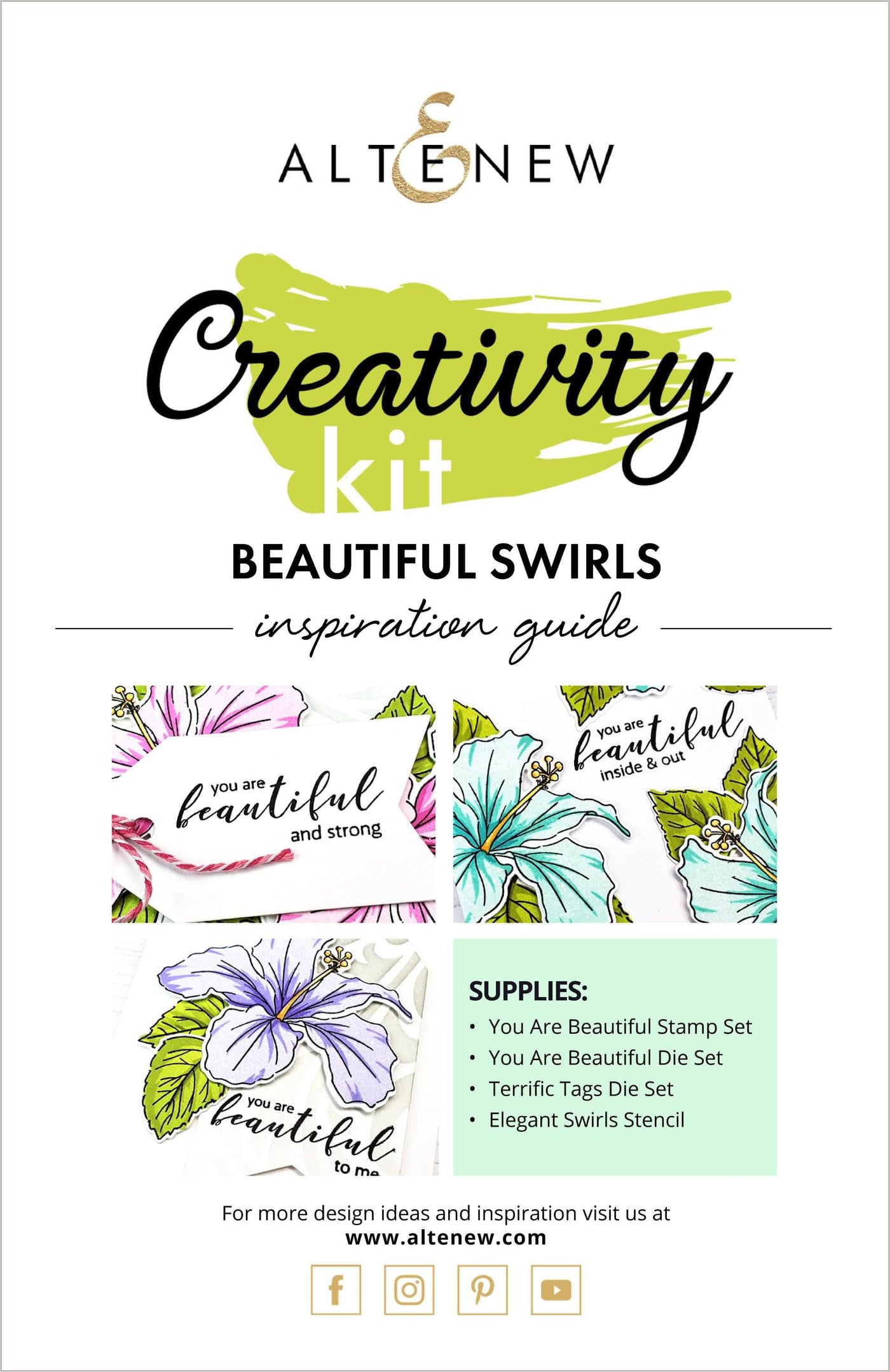Printed Media Beautiful Swirls Creativity Cardmaking Kit Inspiration Guide