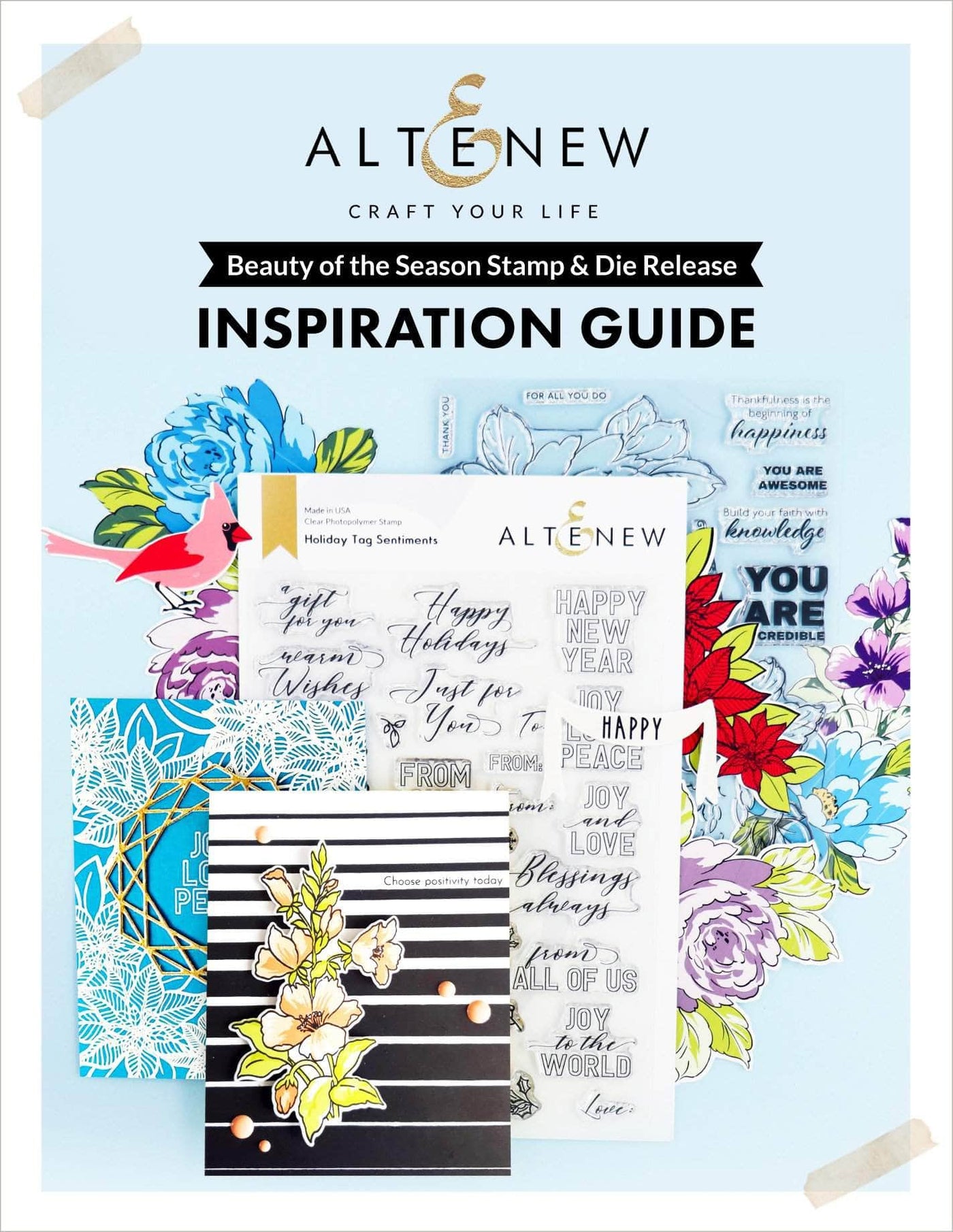Printed Media Beauty of the Season Stamp & Die Release Inspiration Guide