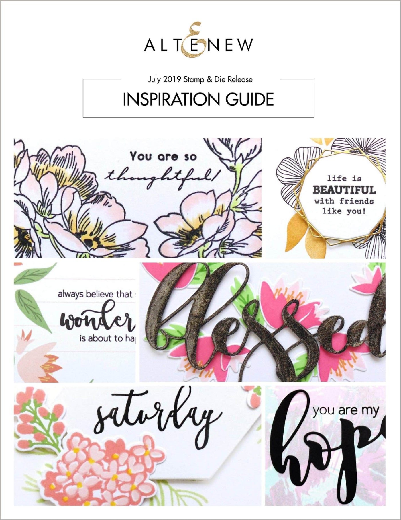 Printed Media Blessed With Hope Stamp & Die Release Inspiration Guide