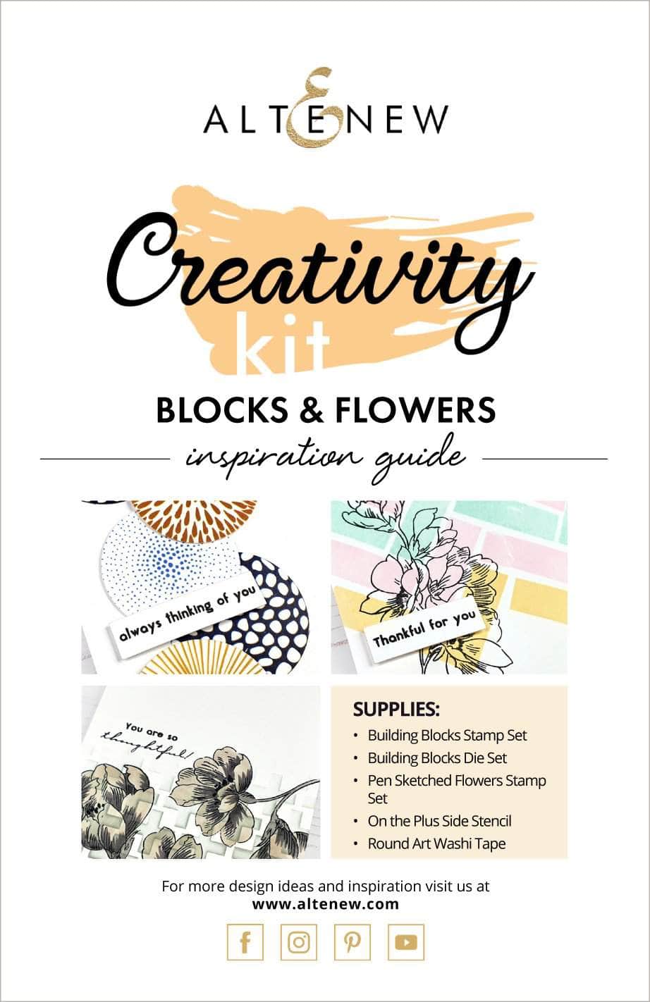Printed Media Blocks & Flowers Creativity Cardmaking Kit Inspiration Guide