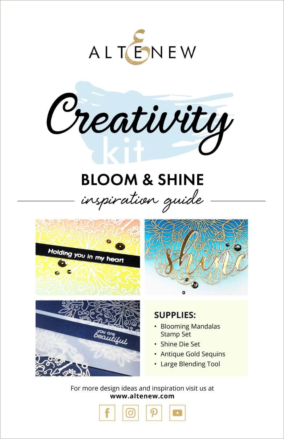 Printed Media Bloom & Shine Creativity Cardmaking Kit Inspiration Guide