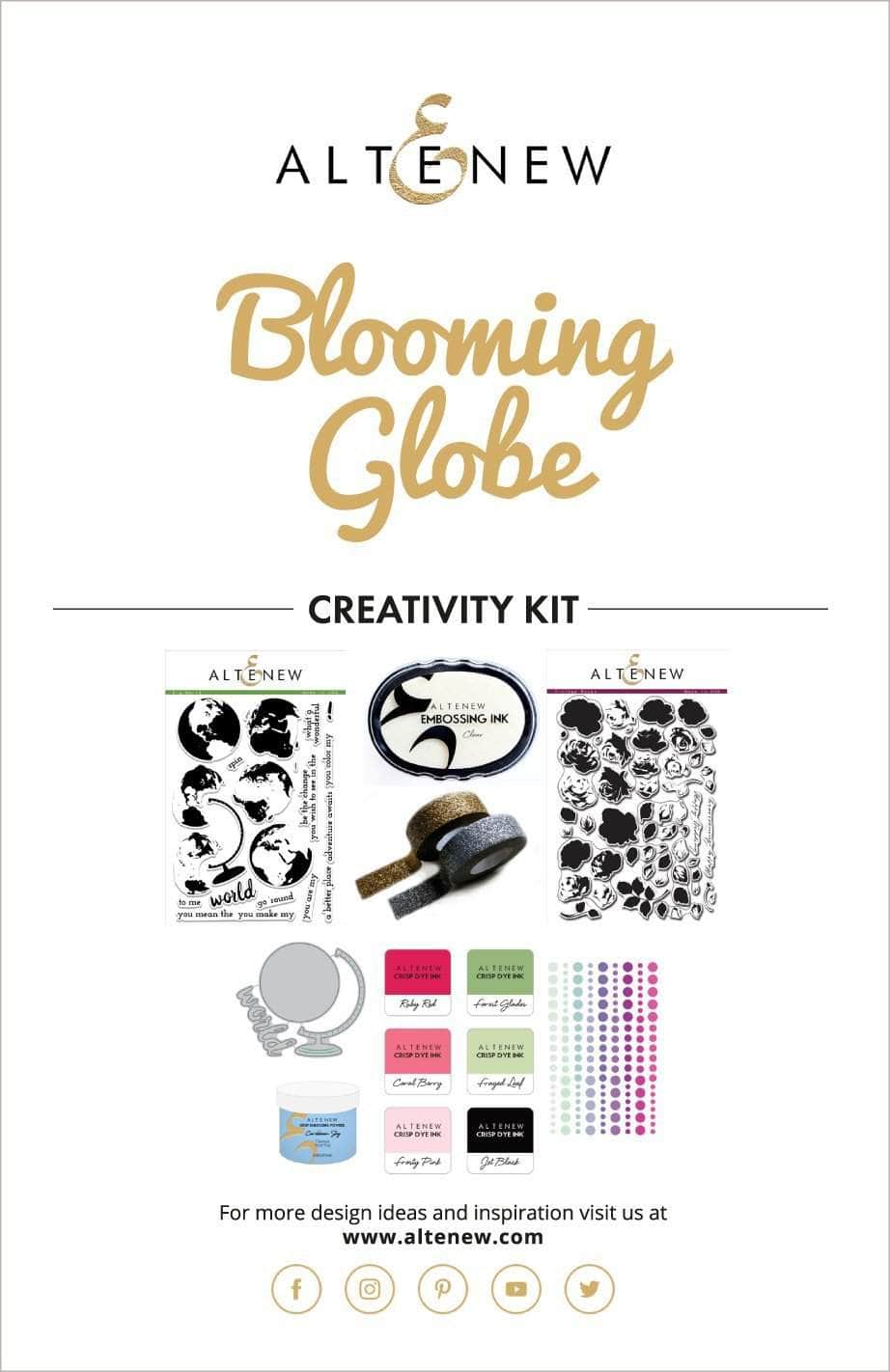 Printed Media Blooming Globe Creativity Kit Inspiration Guide