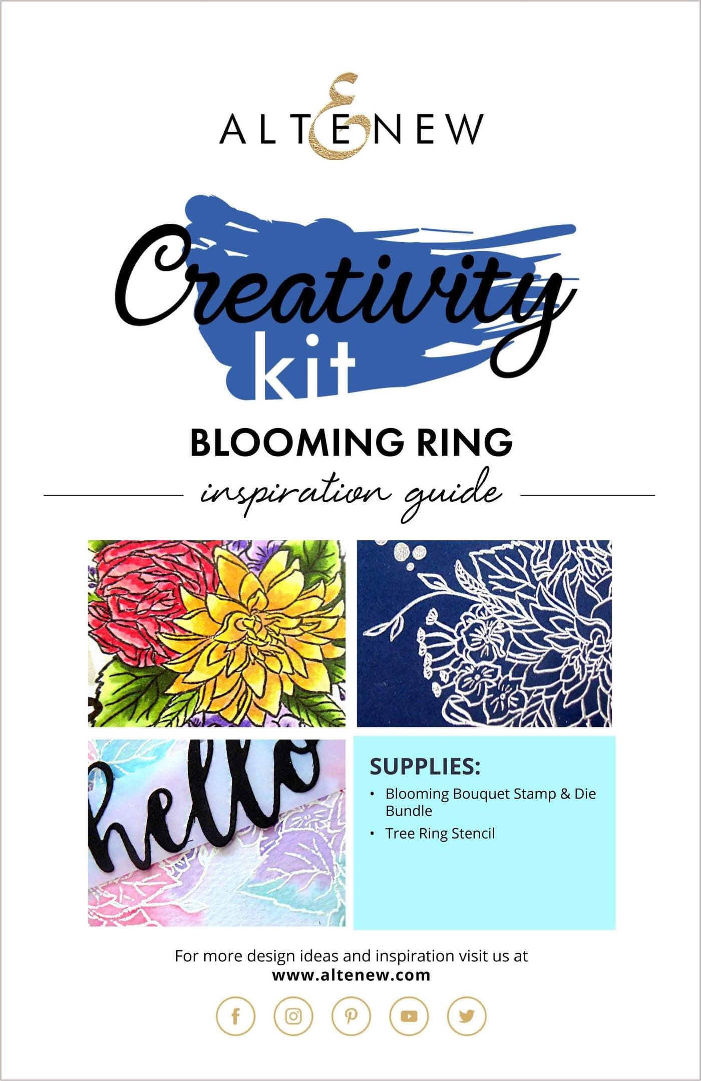 Printed Media Blooming Ring Creativity Kit Inspiration Guide