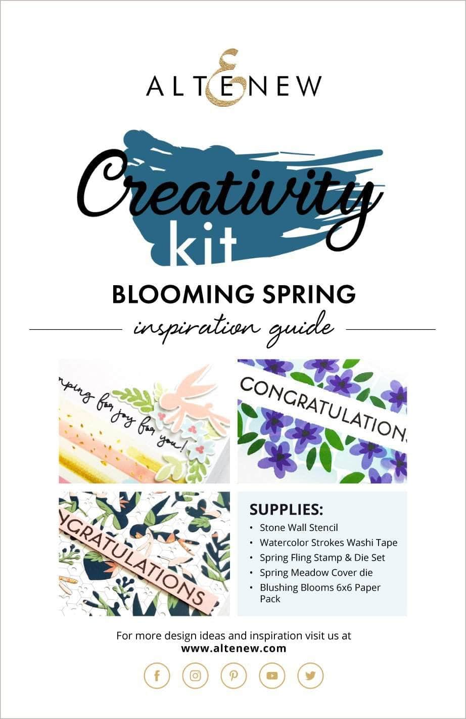 Printed Media Blooming Spring Creativity Kit Inspiration Guide