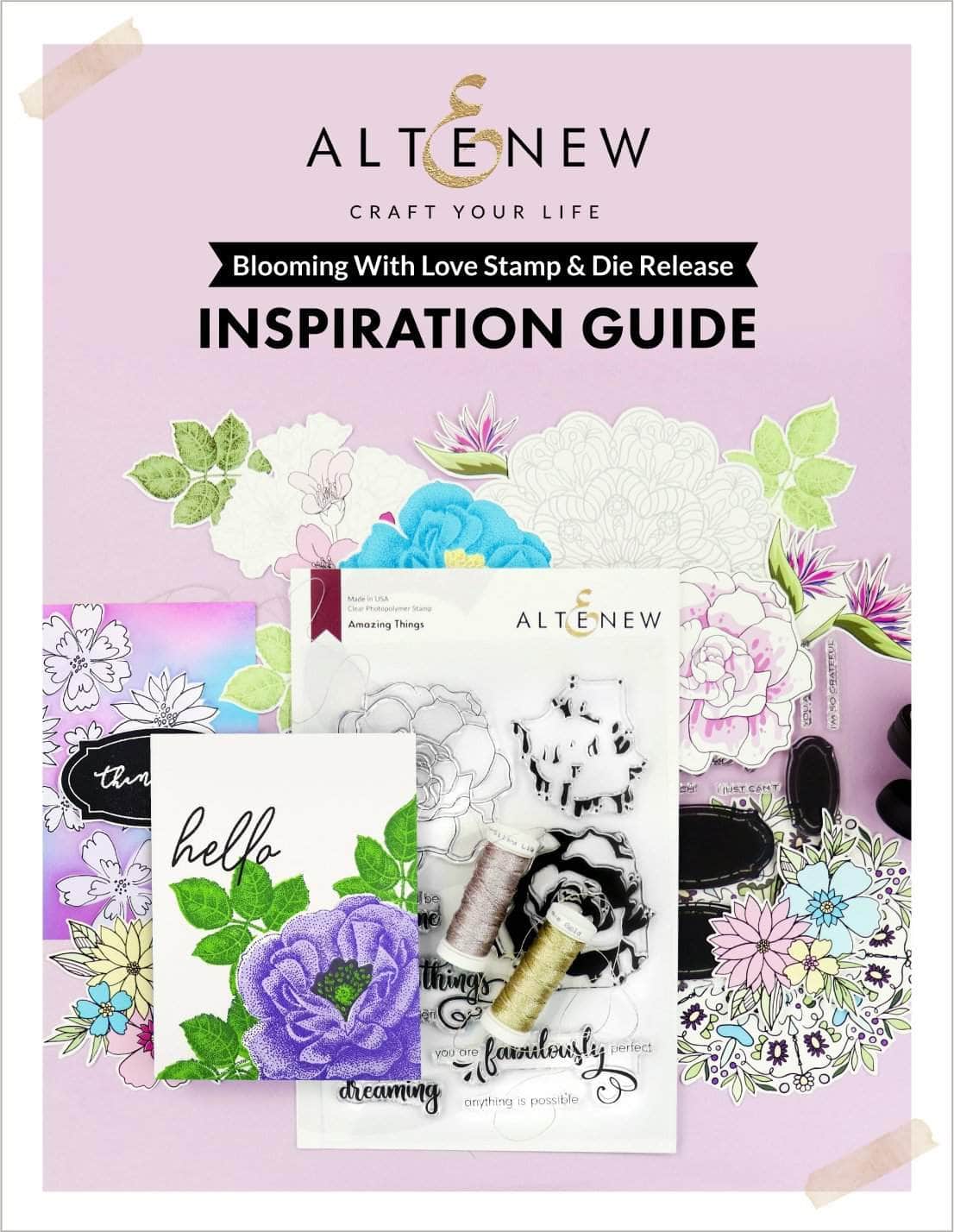 Printed Media Blooming With Love Stamp & Die Release Inspiration Guide