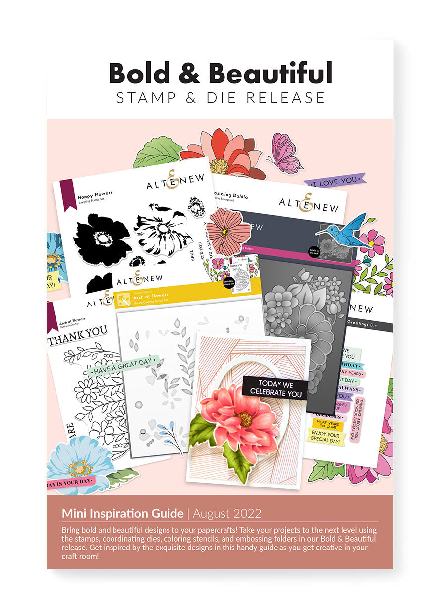 Printed Media Bold & Beautiful Stamp & Die Release Mini Inspiration Guide