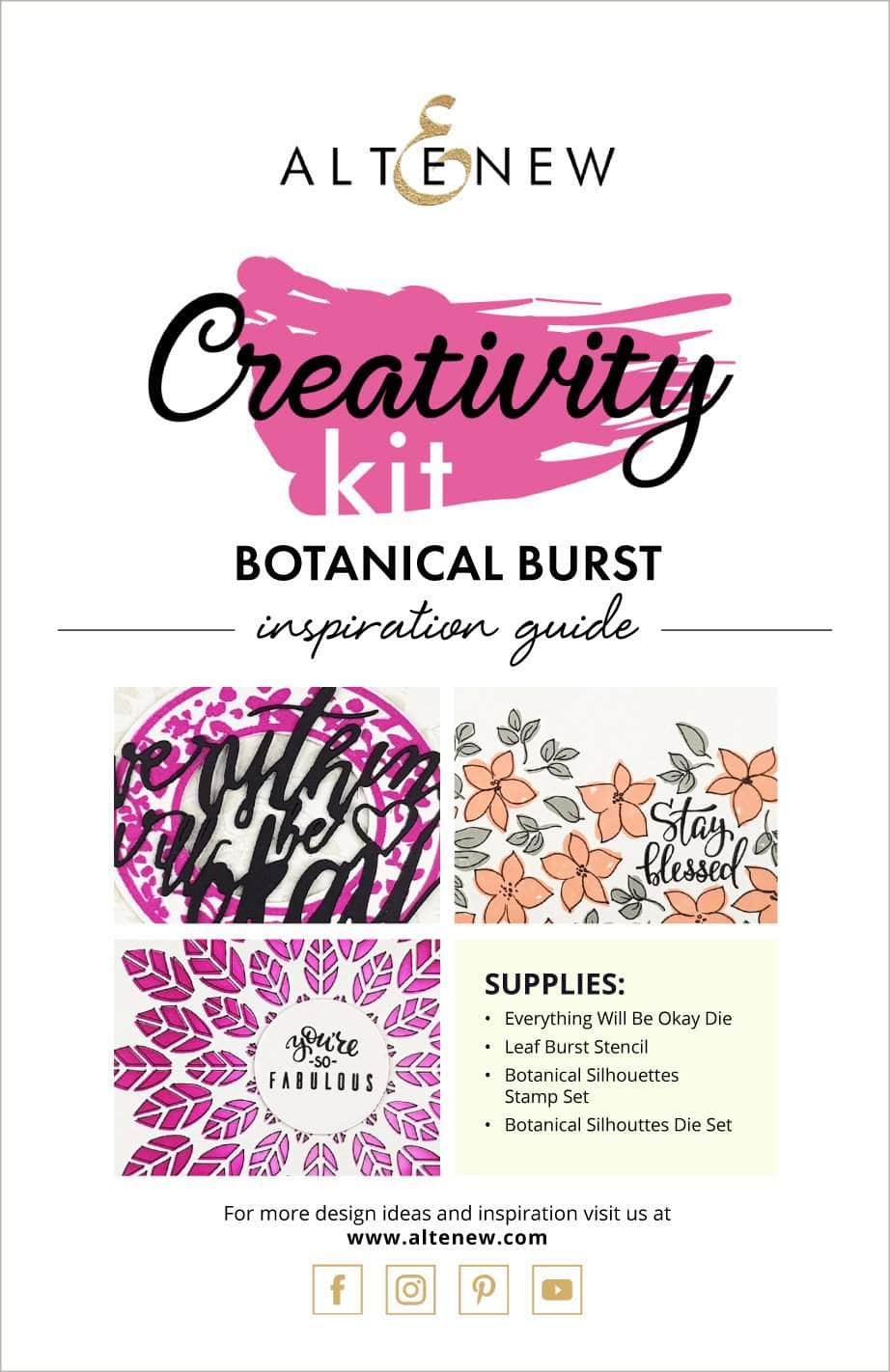 Printed Media Botanical Burst Creativity Kit Inspiration Guide