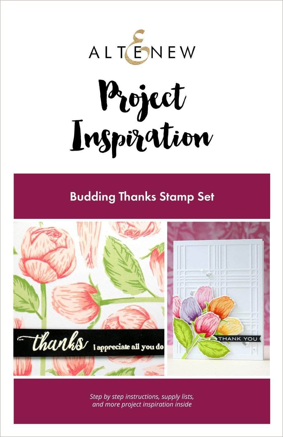 Printed Media Budding Thanks Project Inspiration Guide