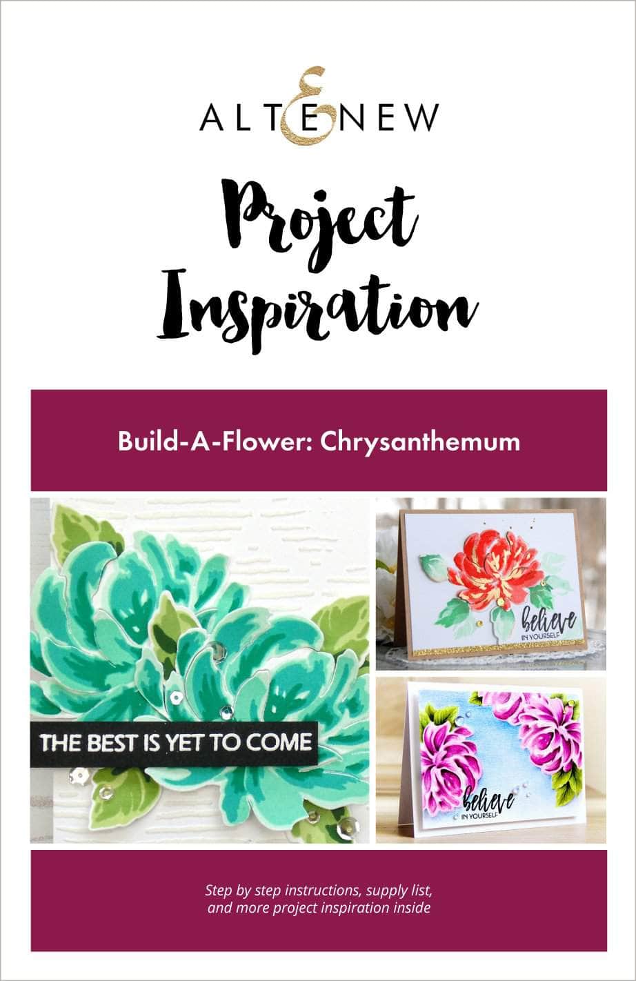 Printed Media Build-A-Flower: Chrysanthemum Project Inspiration Guide
