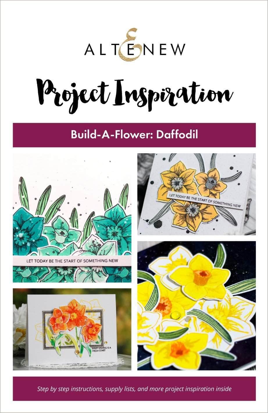 Printed Media Build-A-Flower: Daffodil Project Inspiration Guide