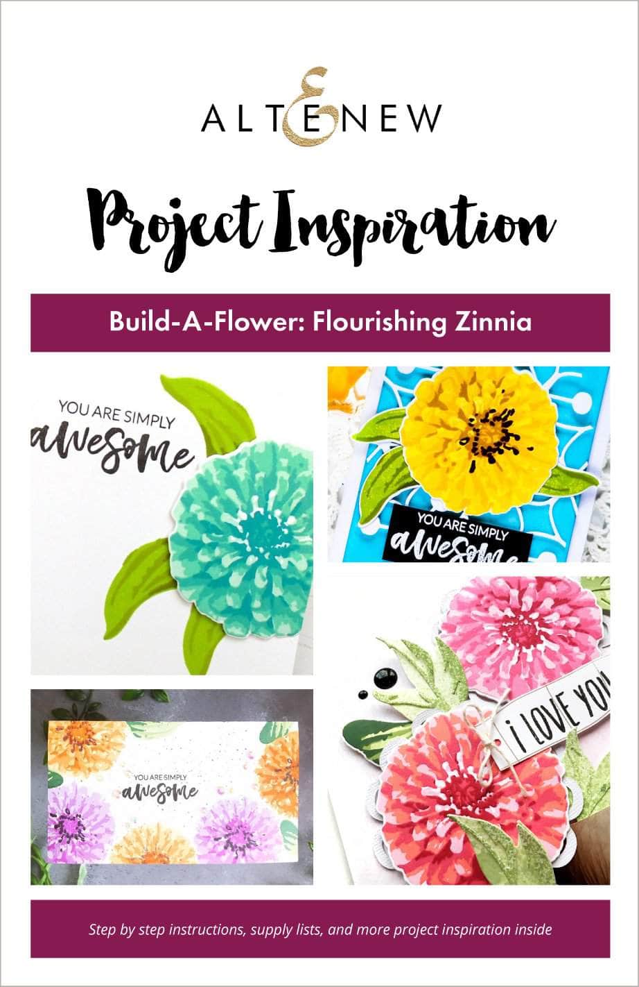 Printed Media Build-A-Flower: Flourishing Zinnia Project Inspiration Guide