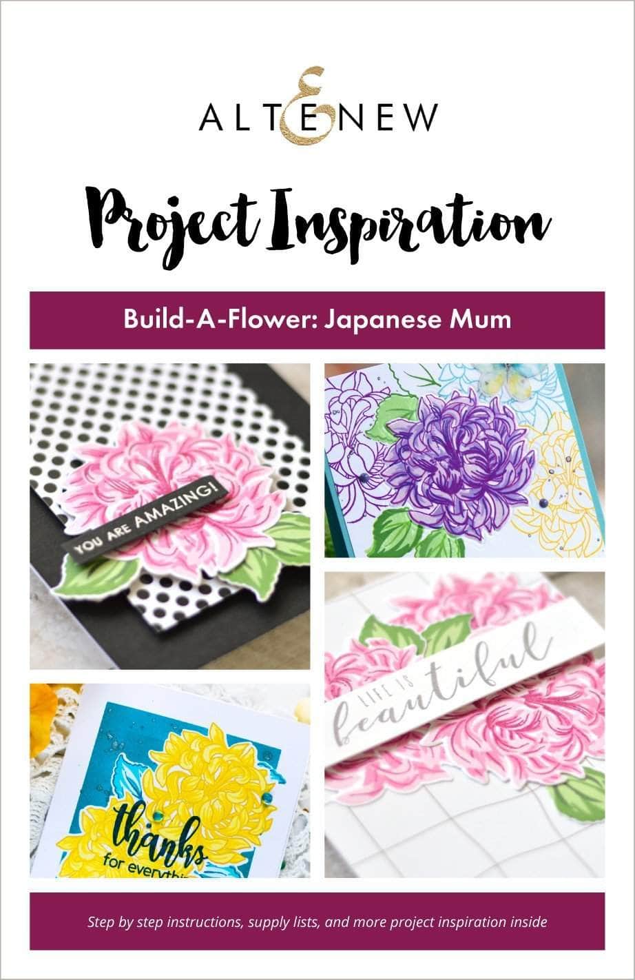 Printed Media Build-A-Flower: Japanese Mum Project Inspiration Guide