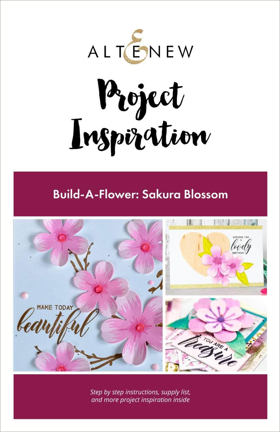 Printed Media Build-A-Flower: Sakura Blossom Project Inspiration Guide