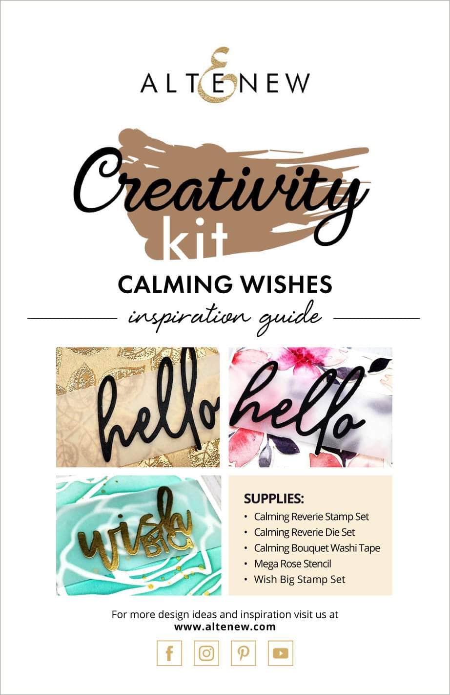 Printed Media Calming Wishes Creativity Kit Inspiration Guide