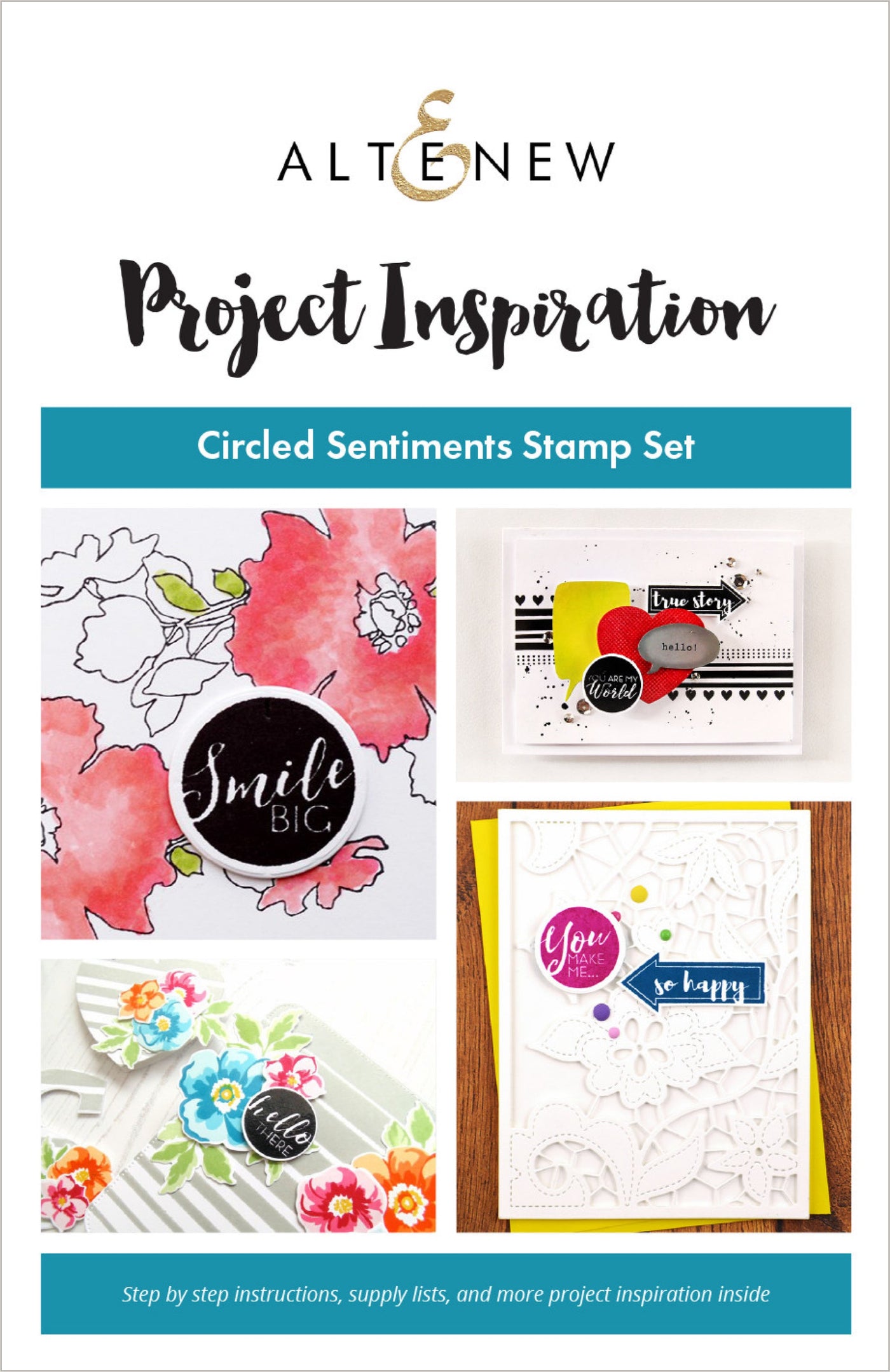 Printed Media Circled Sentiments Inspiration Guide