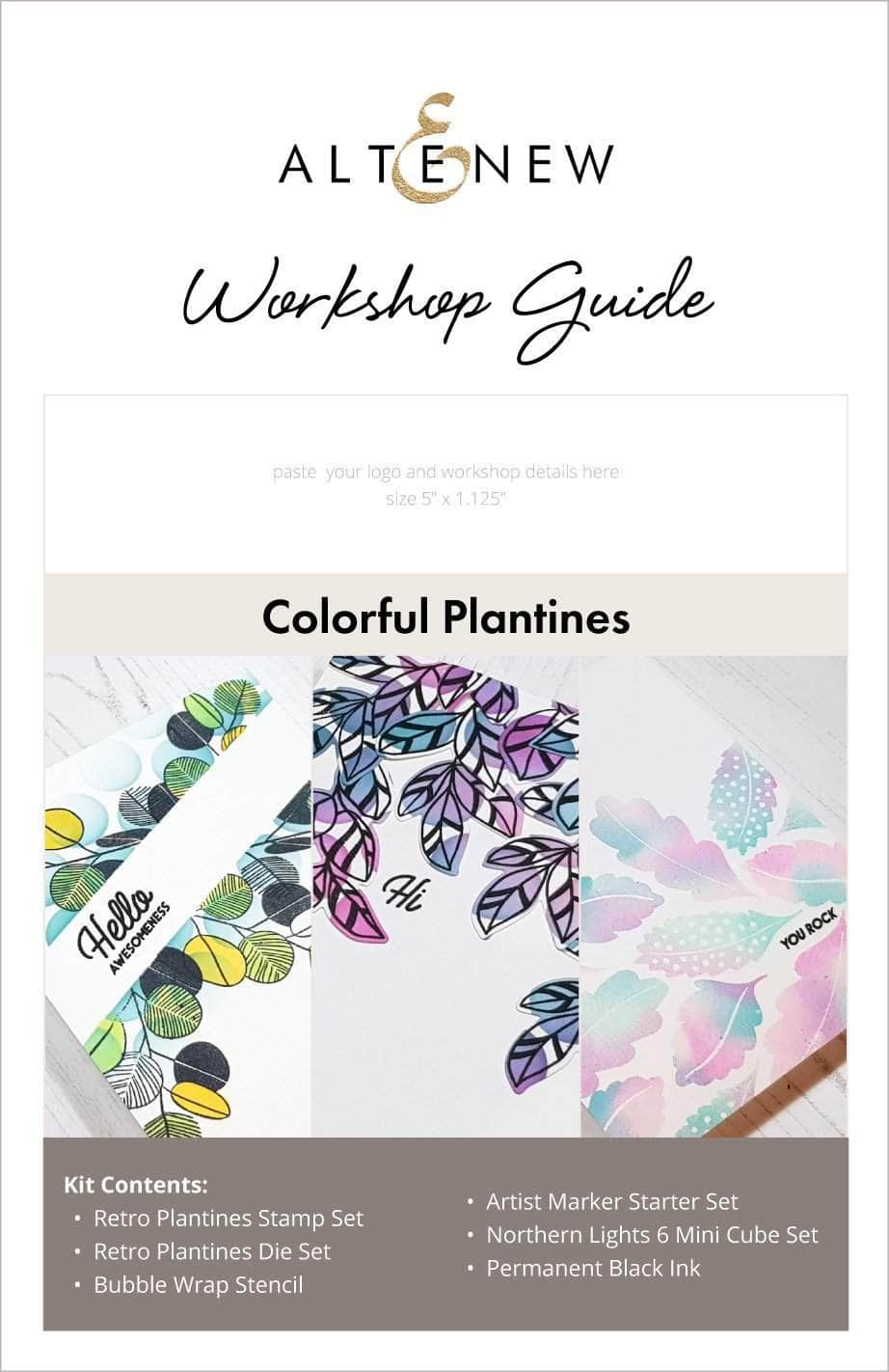 Printed Media Colorful Plantines Workshop Guide