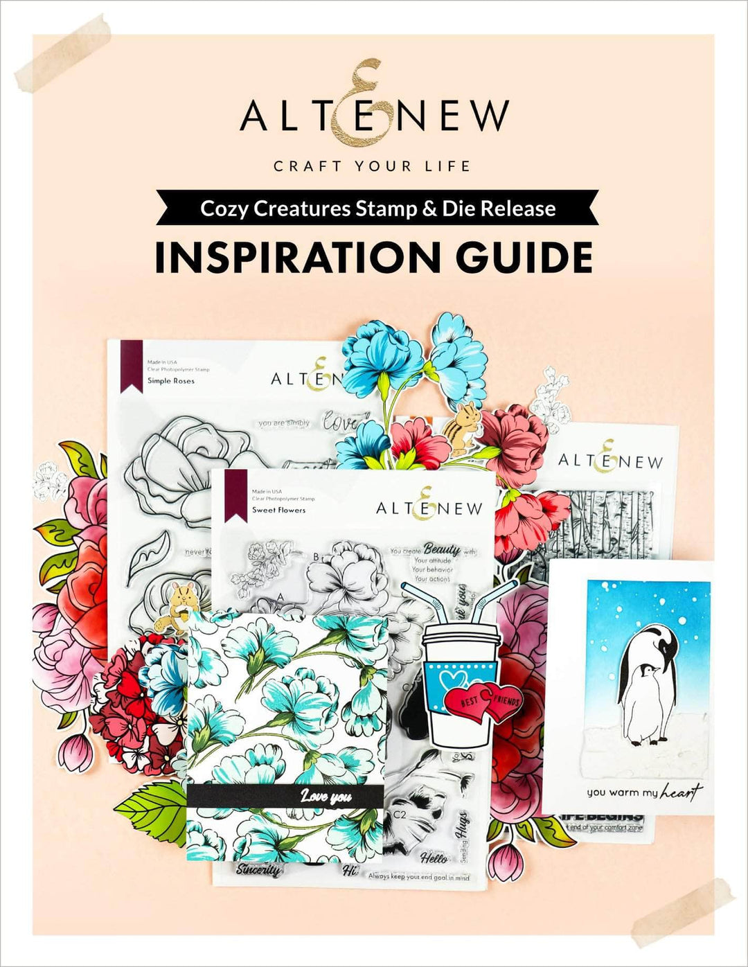 Printed Media Cozy Creatures Stamp & Die Release Inspiration Guide