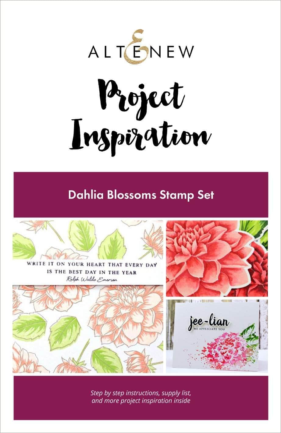 Printed Media Dahlia Blossoms Project Inspiration Guide