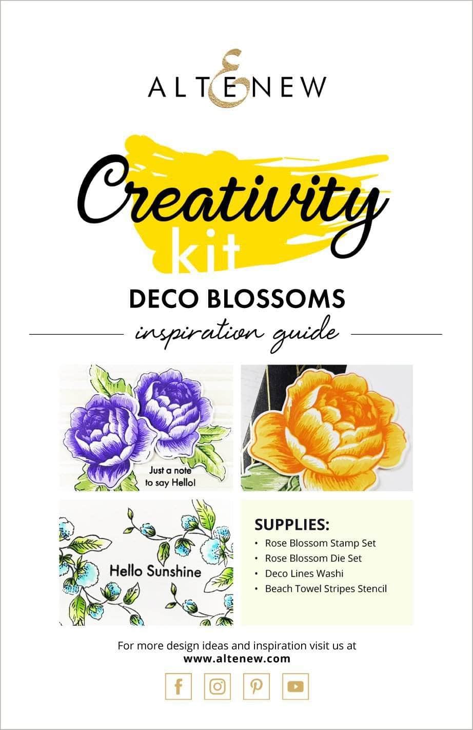 Printed Media Deco Blossoms Creativity Kit Inspiration Guide