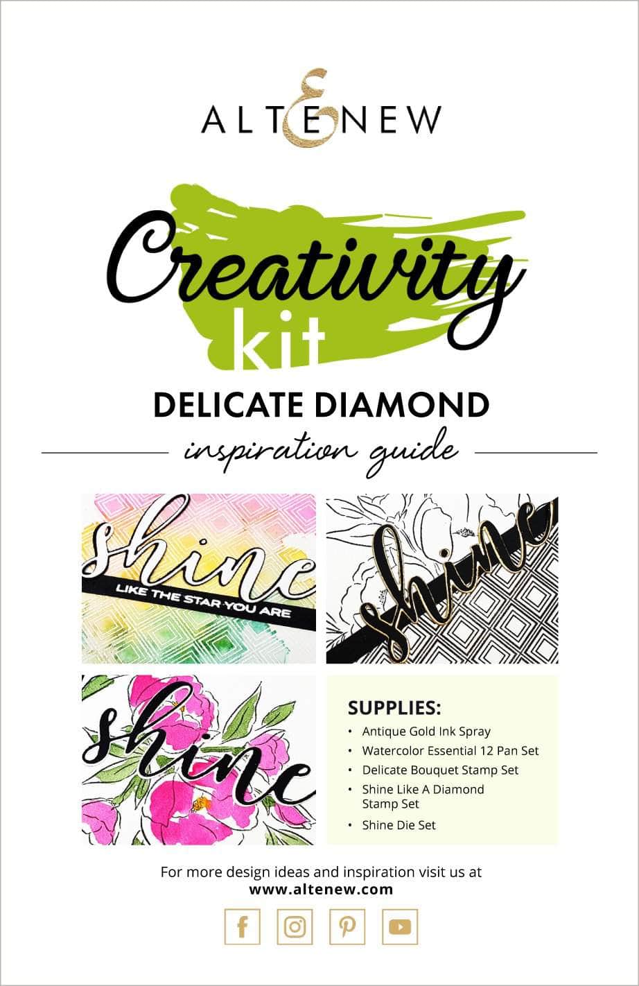 Printed Media Delicate Diamond Creativity Kit Inspiration Guide