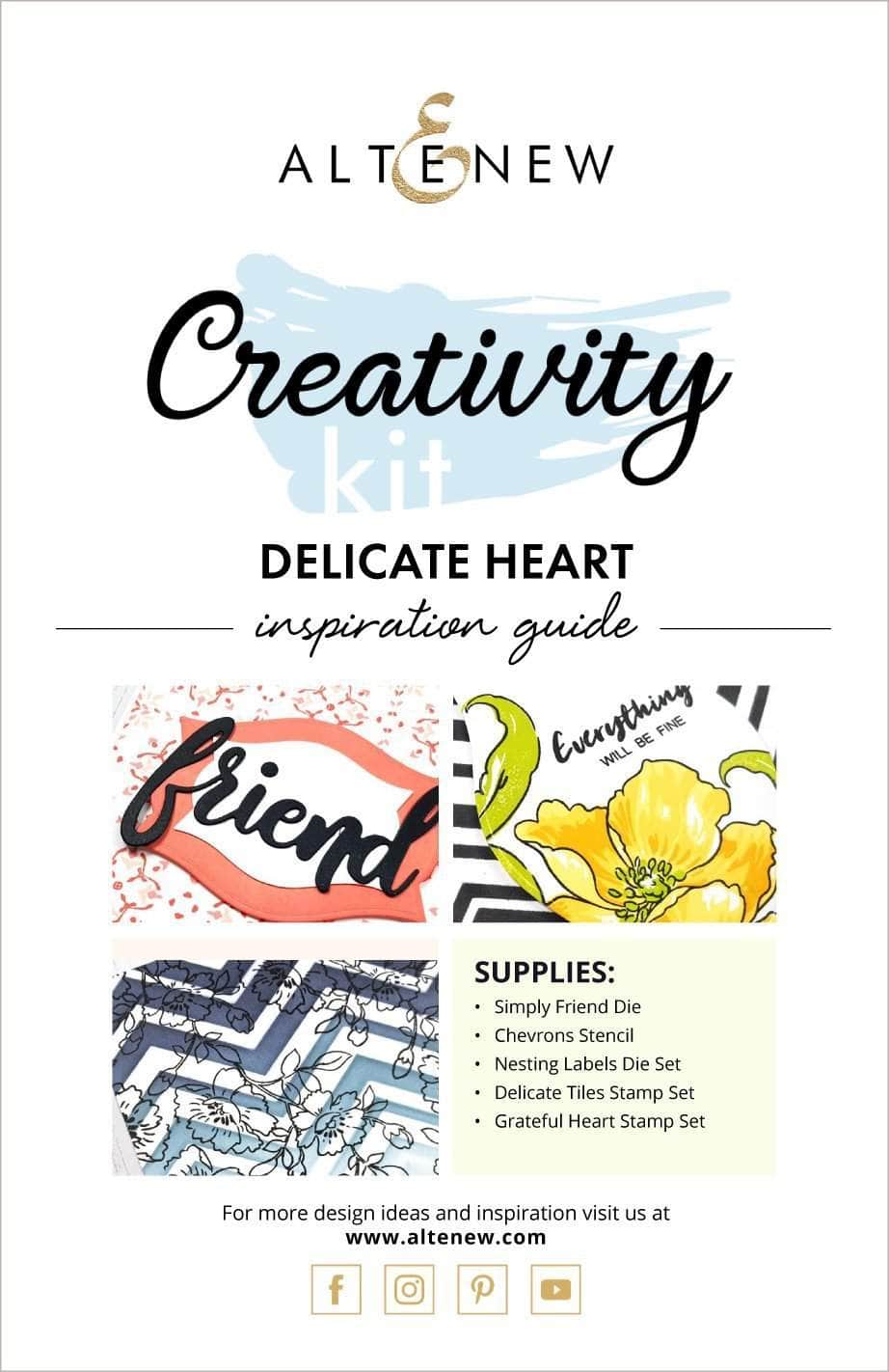 Printed Media Delicate Heart Creativity Kit Inspiration Guide