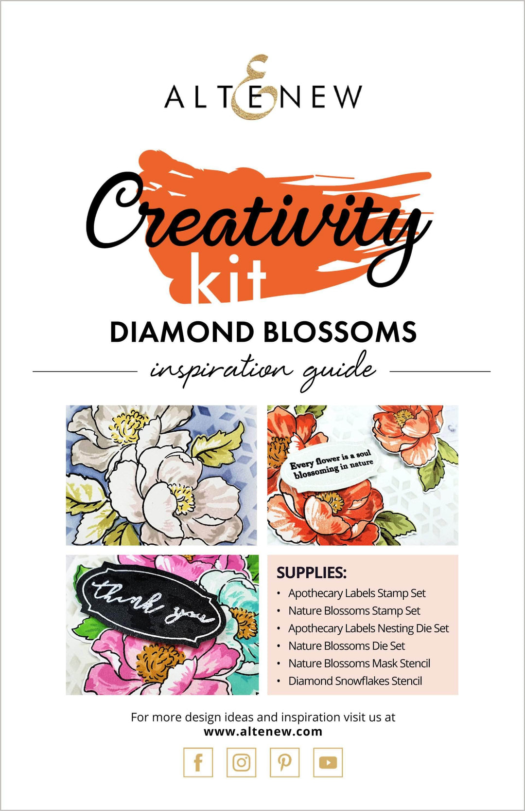Printed Media Diamond Blossoms Creativity Cardmaking Kit Inspiration Guide