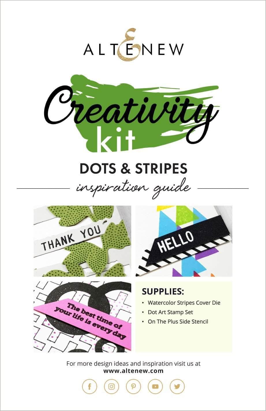 Printed Media Dots & Stripes Creativity Kit Inspiration Guide