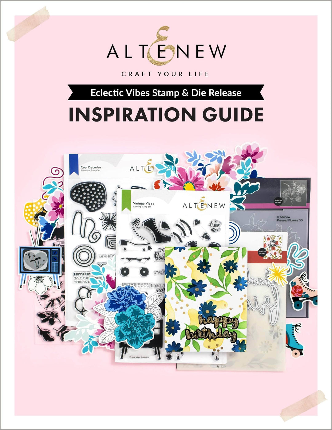 Printed Media Eclectic Vibes Stamp & Die Release Inspiration Guide