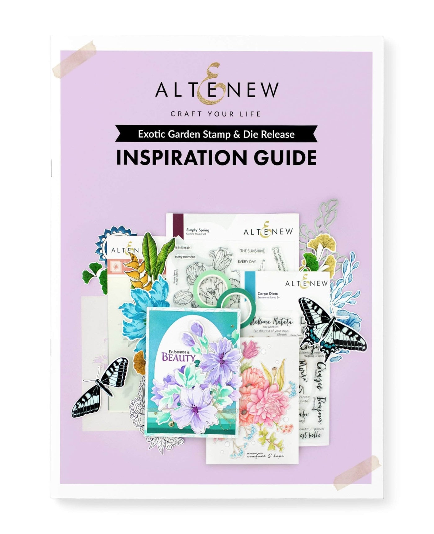 Printed Media Exotic Garden Stamp & Die Release Inspiration Guide