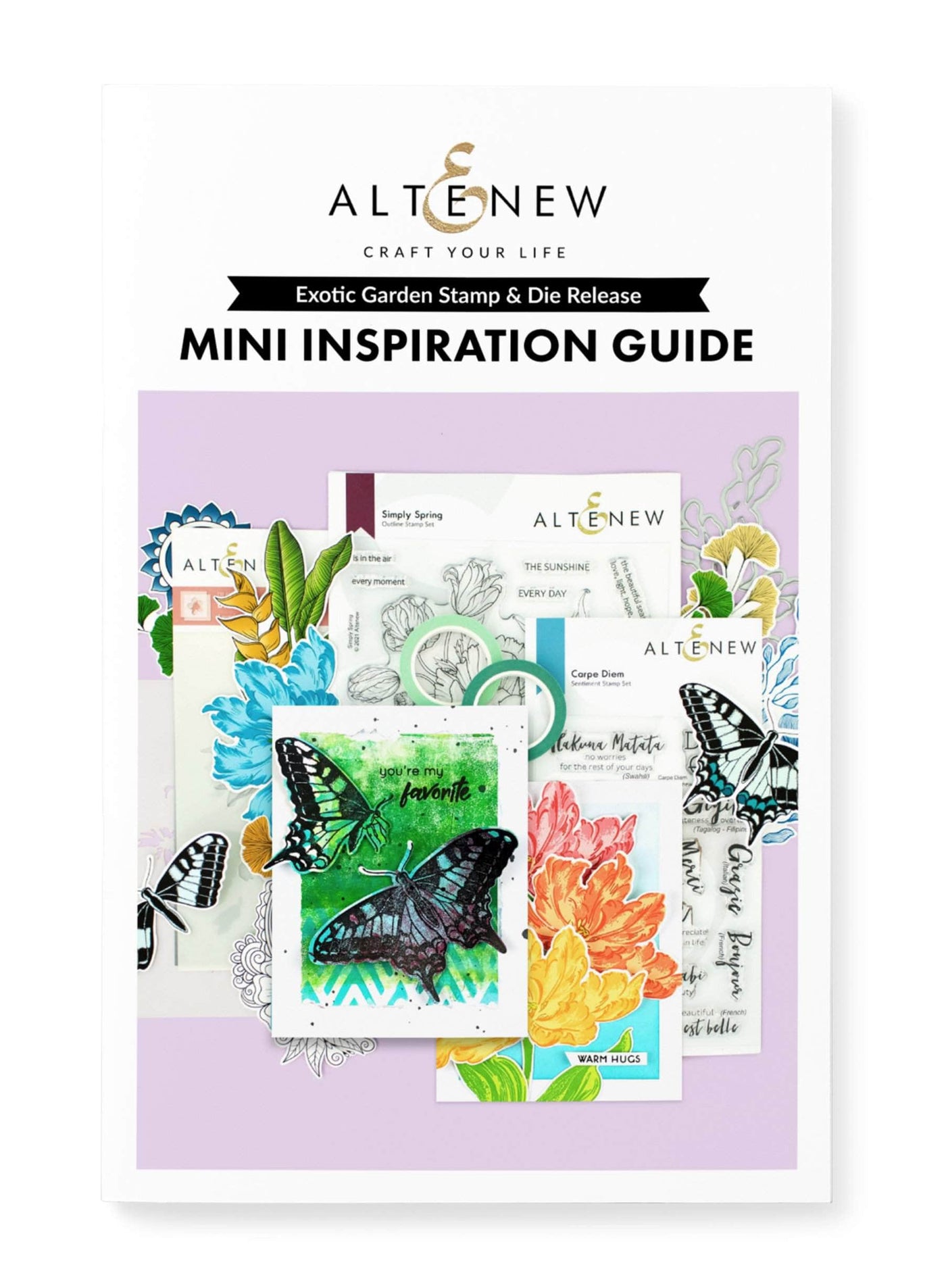 Printed Media Exotic Garden Stamp & Die Release Mini Inspiration Guide