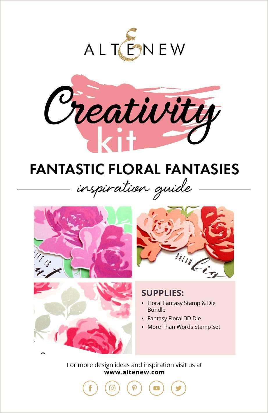 Printed Media Fantastic Floral Fantasies Creativity Kit Inspiration Guide