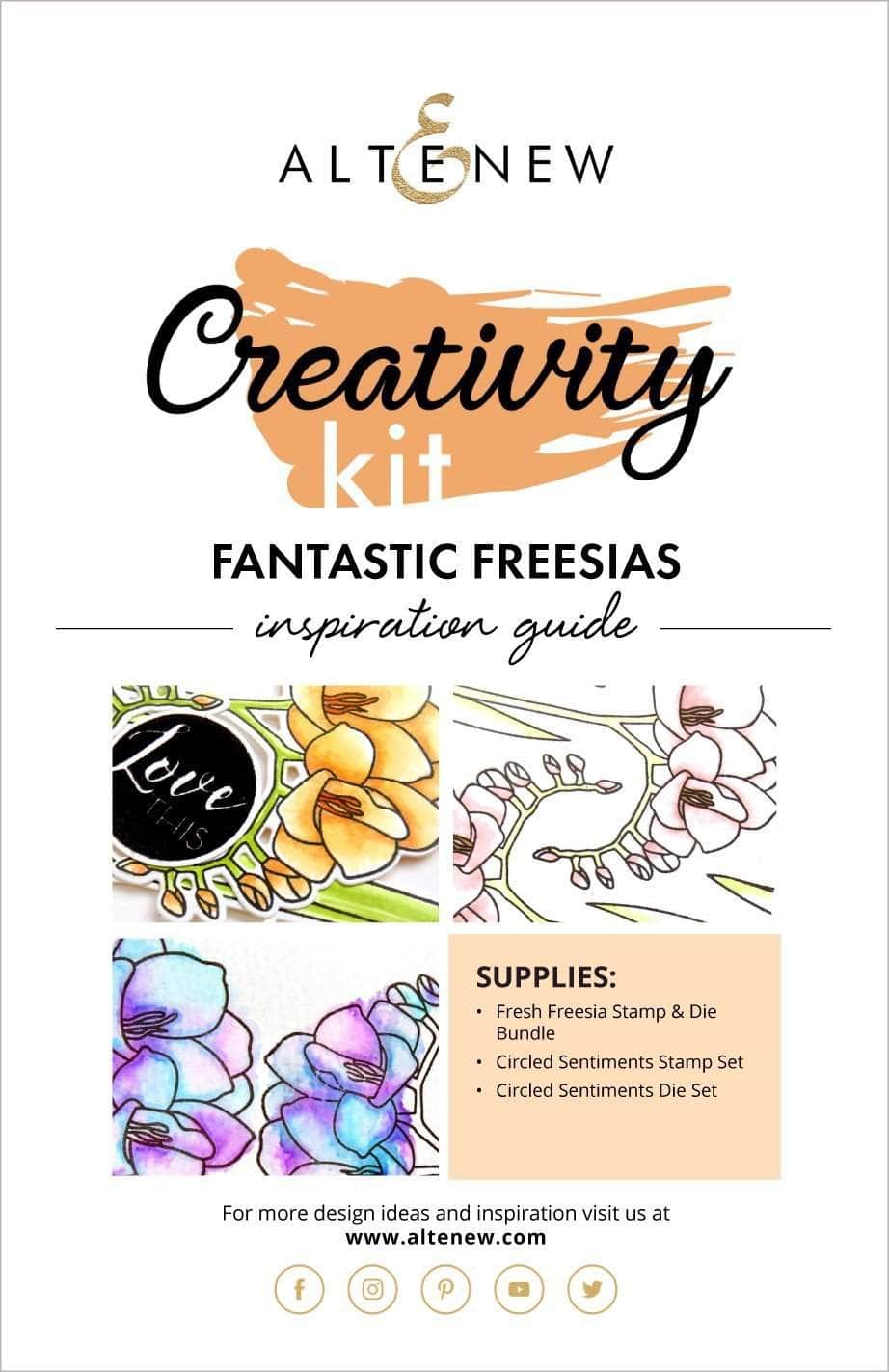 Printed Media Fantastic Freesias Creativity Kit Inspiration Guide
