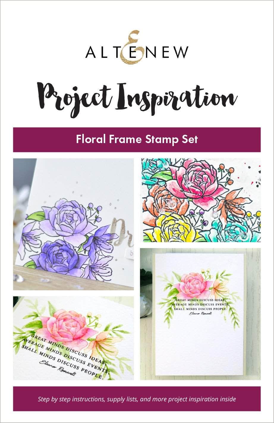 Printed Media Floral Frame Inspiration Guide