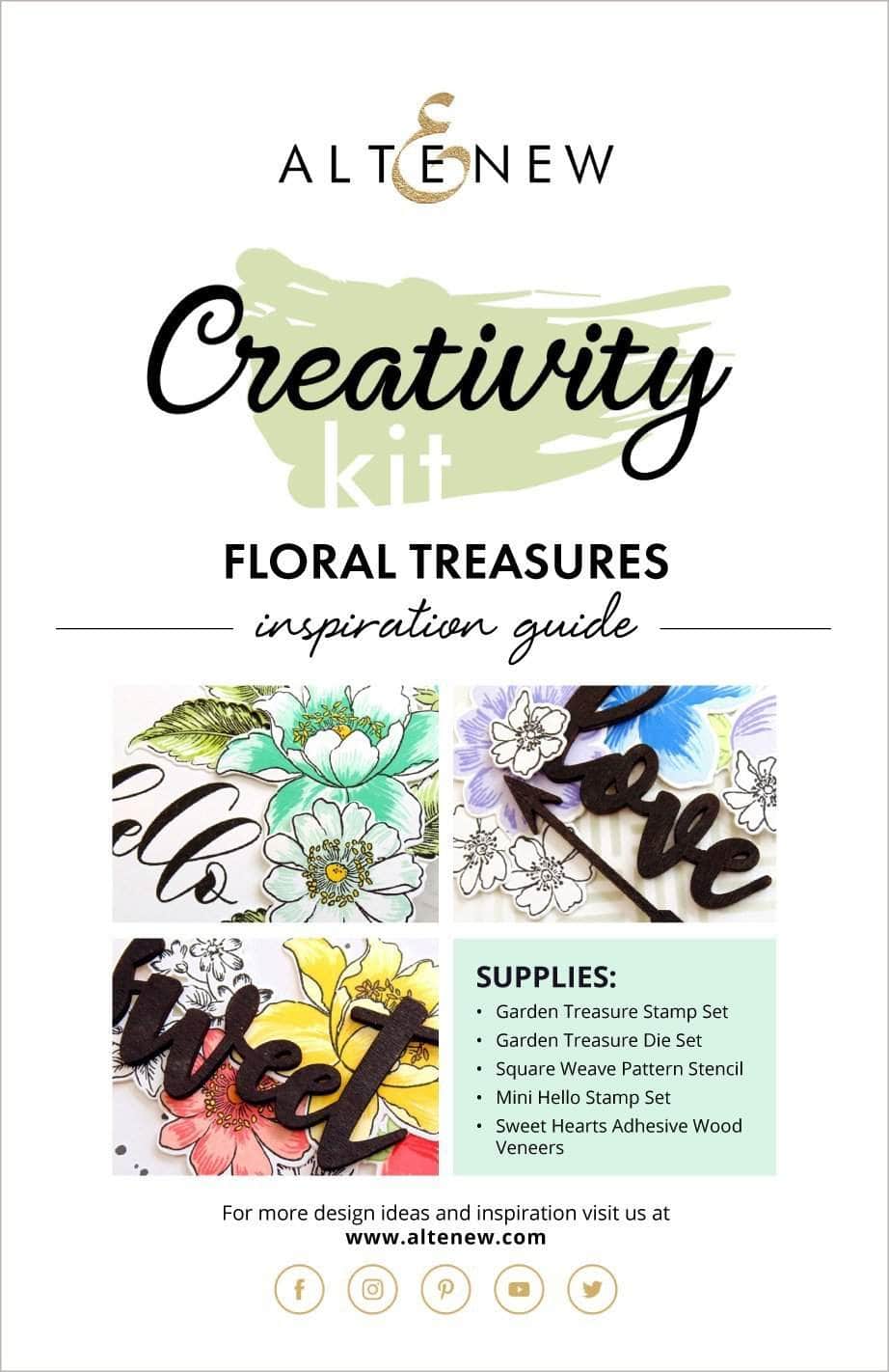 Printed Media Floral Treasures Creativity Kit Inspiration Guide