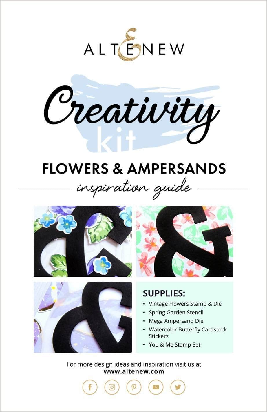 Printed Media Flowers & Ampersands Creativity Kit Inspiration Guide