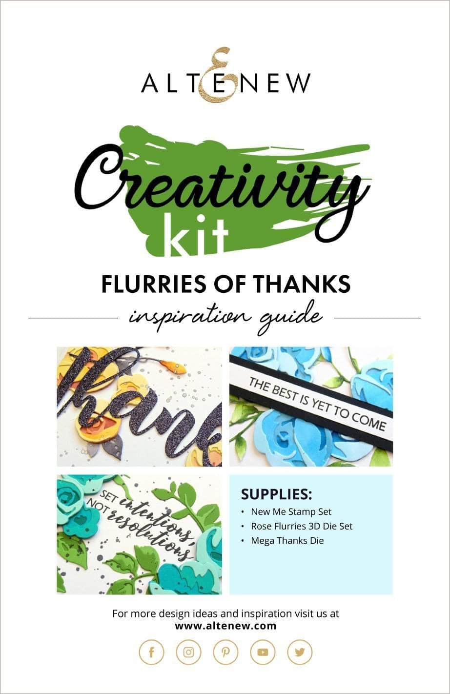 Printed Media Flurries of Thanks Creativity Kit Inspiration Guide