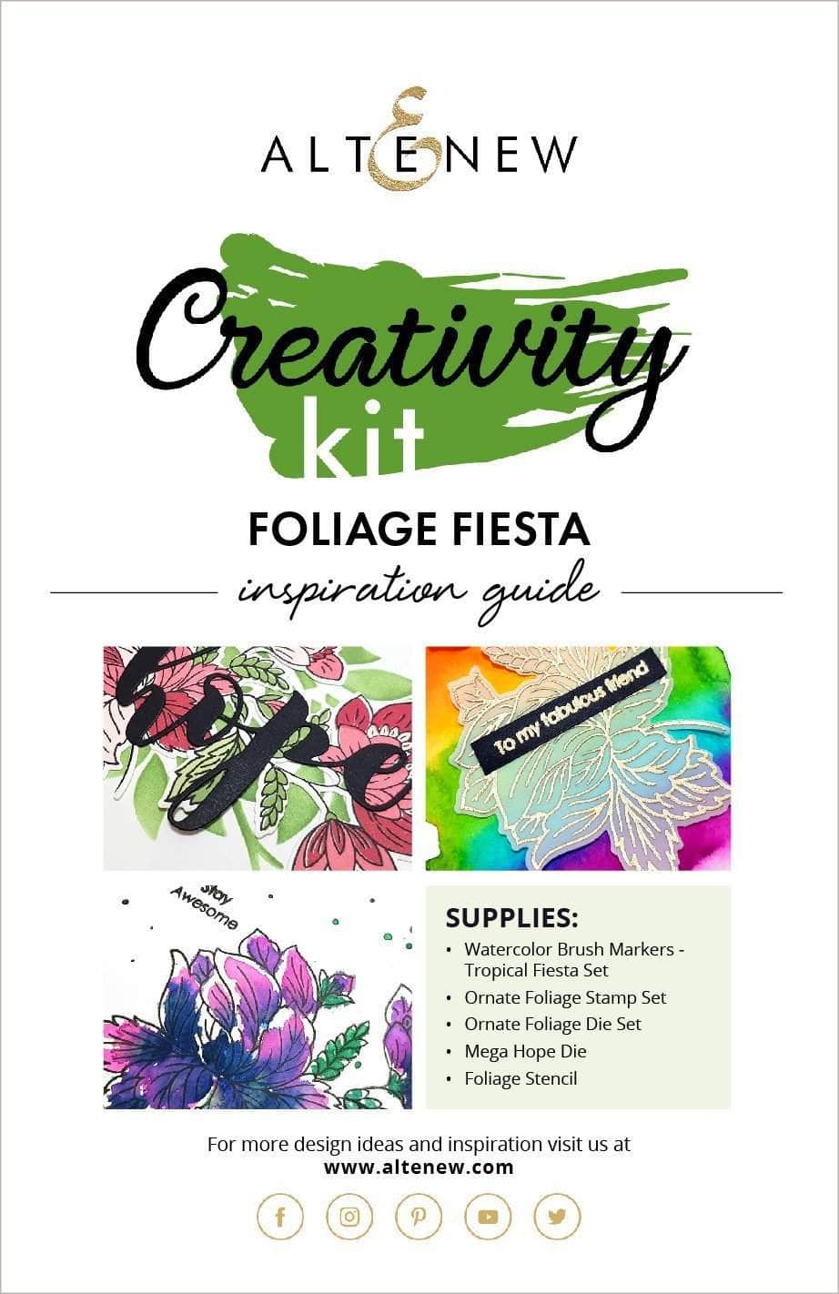 Printed Media Foliage Fiesta Creativity Kit Inspiration Guide