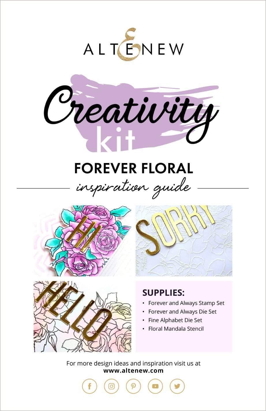 Printed Media Forever Floral Creativity Kit Inspiration Guide
