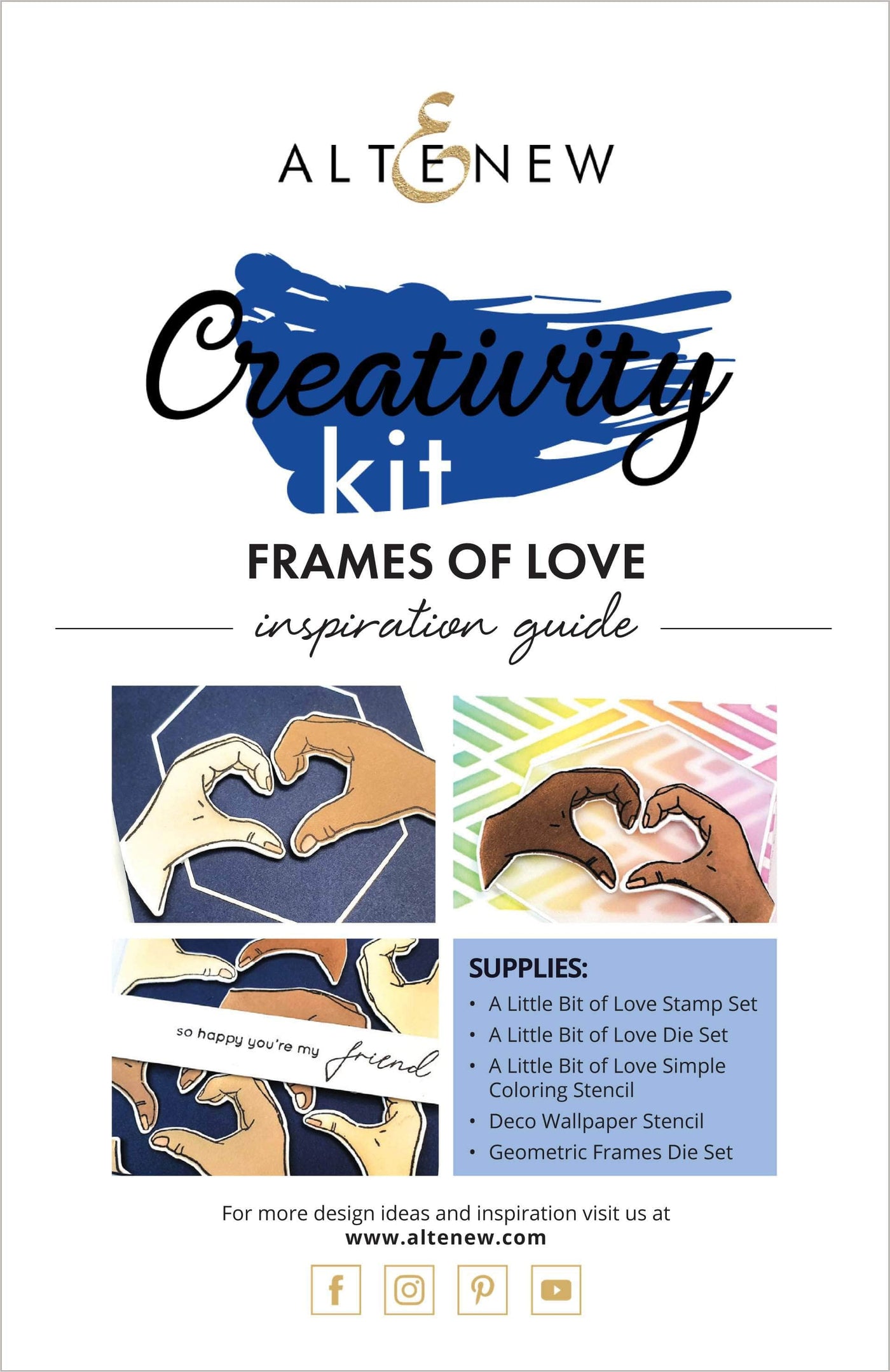 Printed Media Frames of Love Creativity Cardmaking Kit Inspiration Guide
