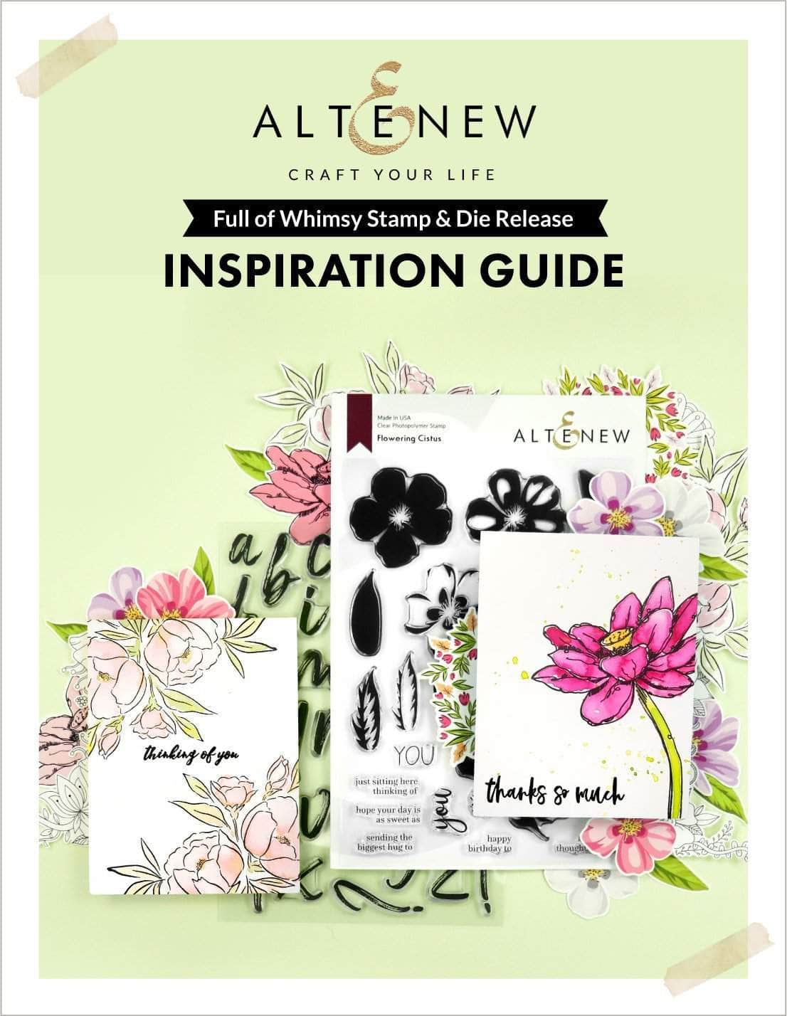 Printed Media Full of Whimsy Stamp & Die Release Inspiration Guide