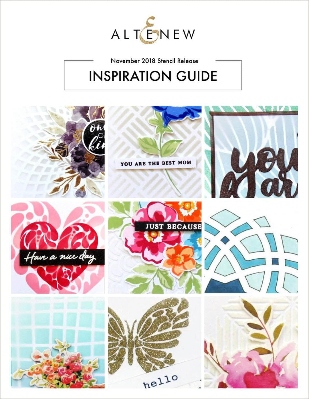 Printed Media Geo Dreams Stencil Release Inspiration Guide