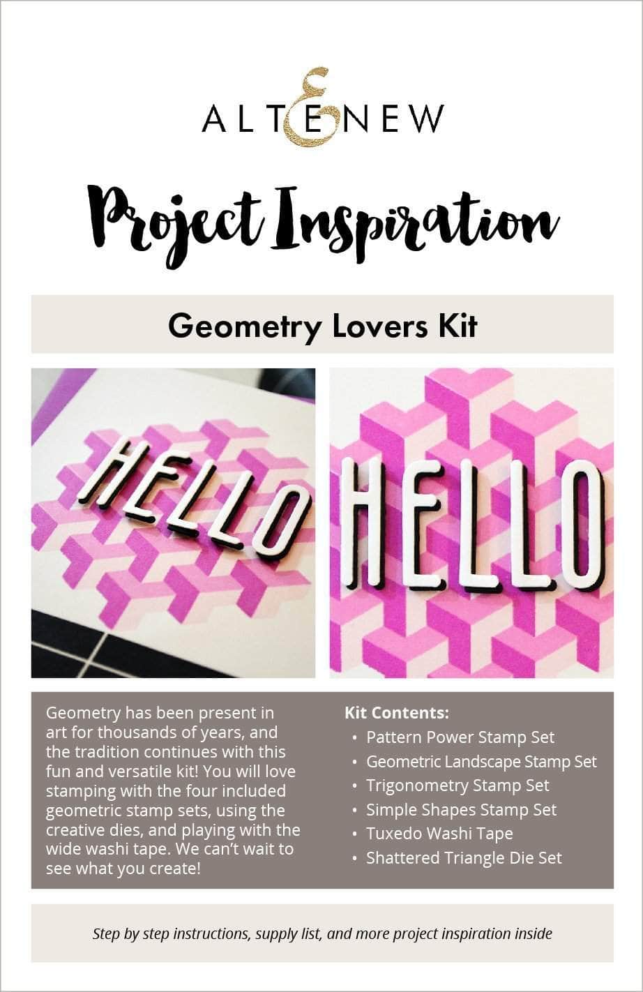 Printed Media Geometry Lovers Kit Inspiration Guide