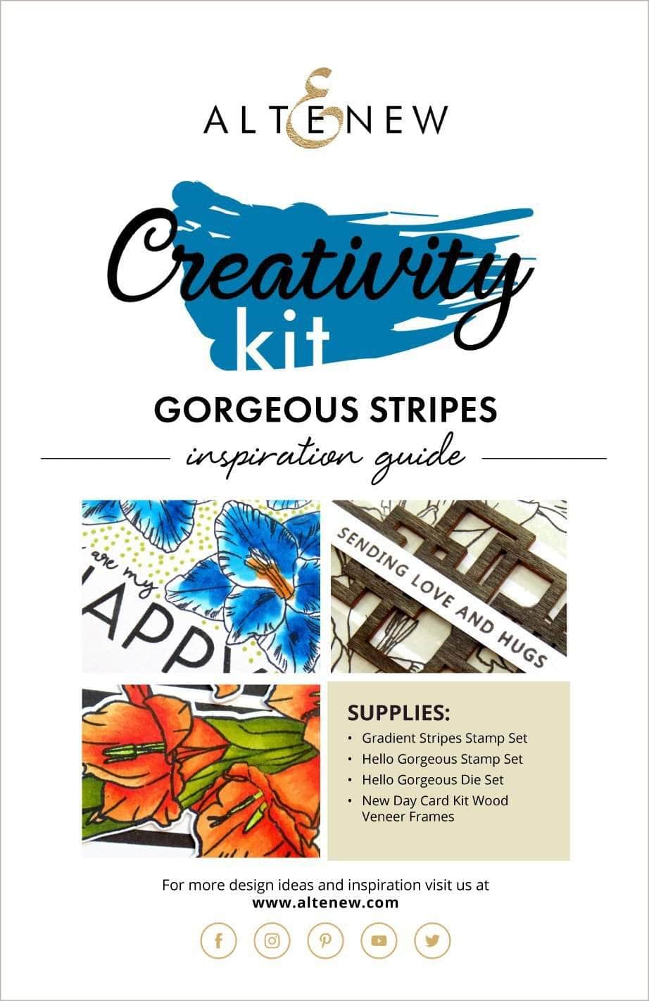 Printed Media Gorgeous Stripes Creativity Kit Inspiration Guide