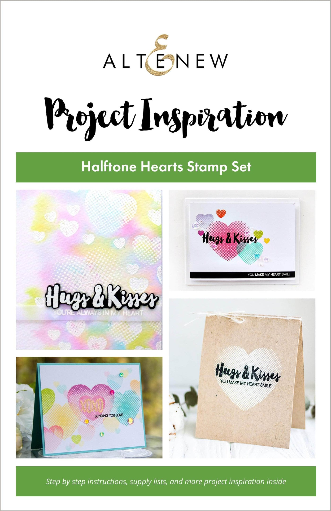 Printed Media Halftone Hearts Inspiration Guide