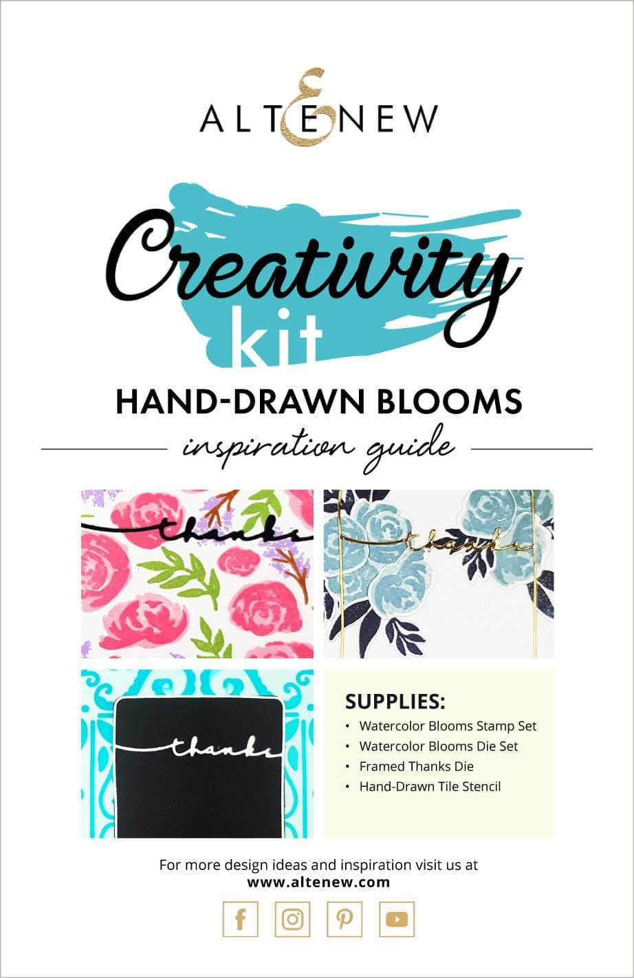 Printed Media Hand-drawn Blooms Creativity Kit Inspiration Guide