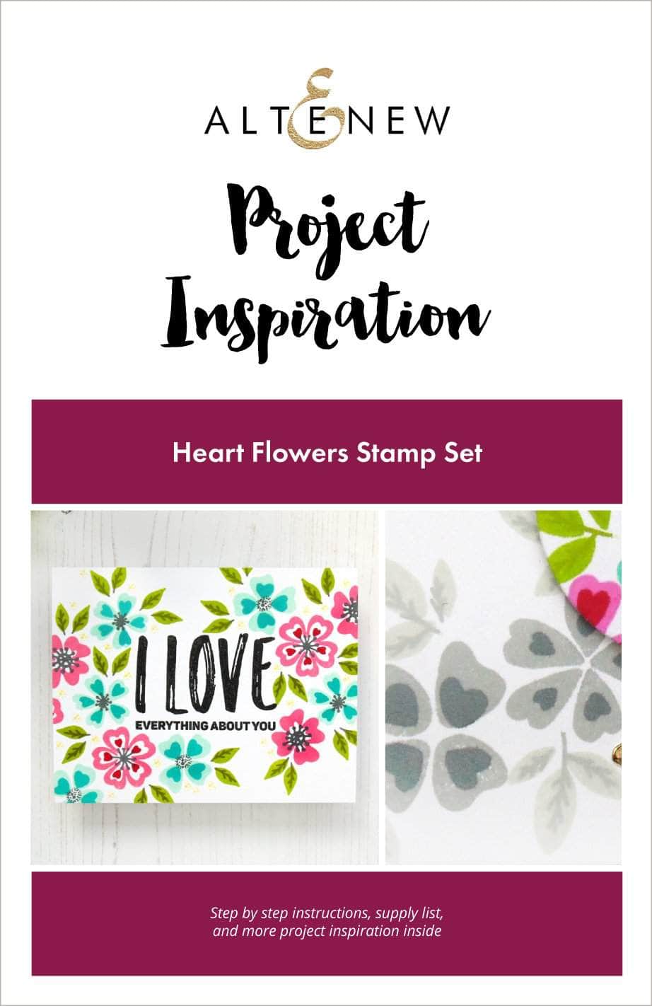 Printed Media Heart Flowers Project Inspiration Guide