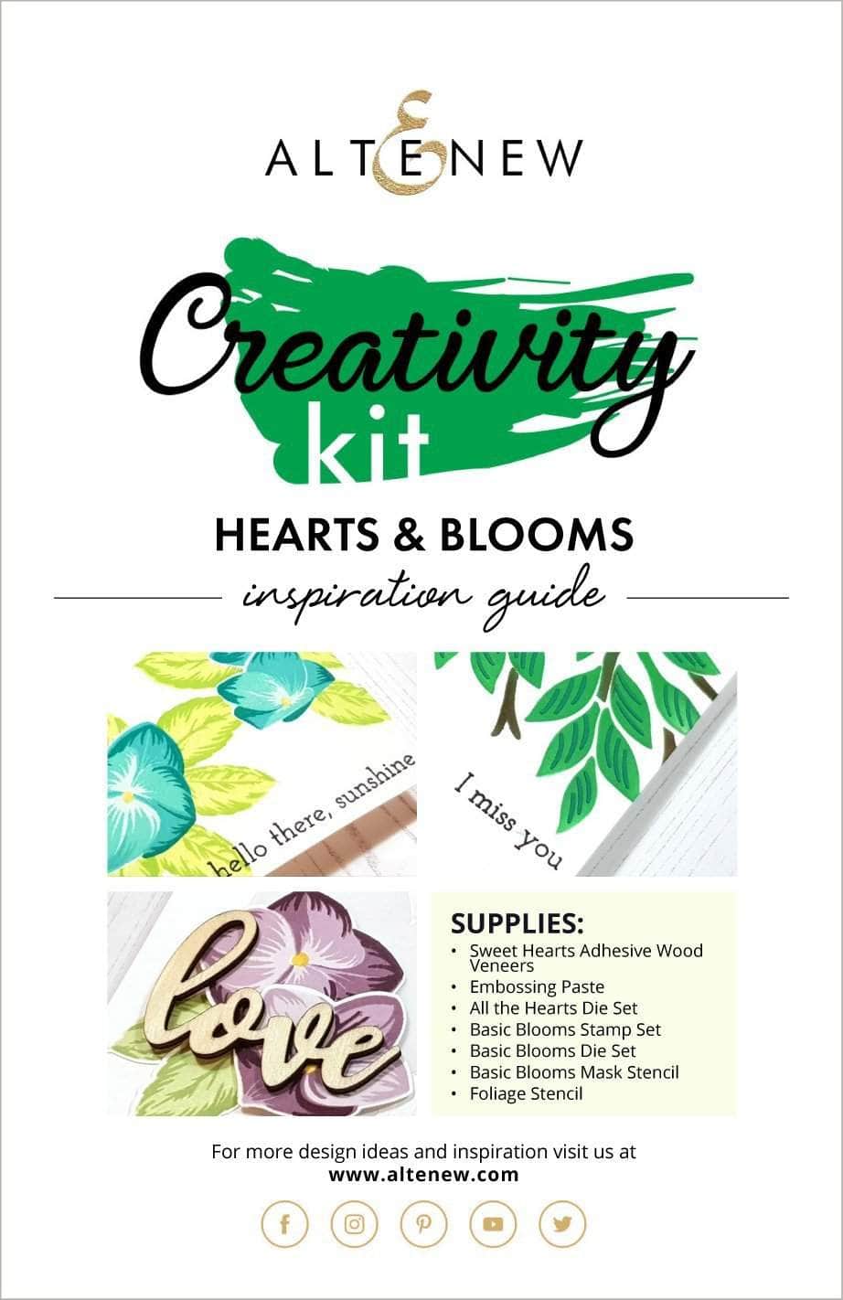 Printed Media Hearts & Blooms Creativity Kit Inspiration Guide