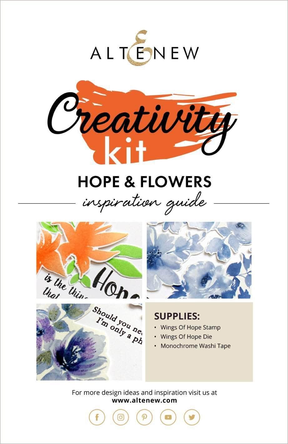 Printed Media Hope & Flowers Creativity Kit Inspiration Guide