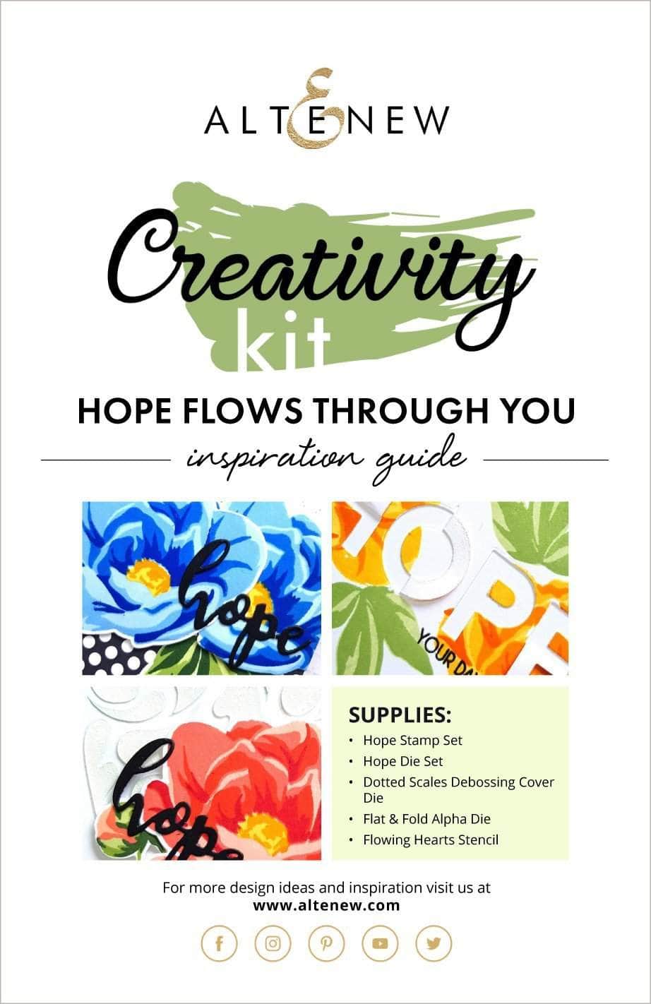 Printed Media Hope Flows Through You Creativity Kit Inspiration Guide
