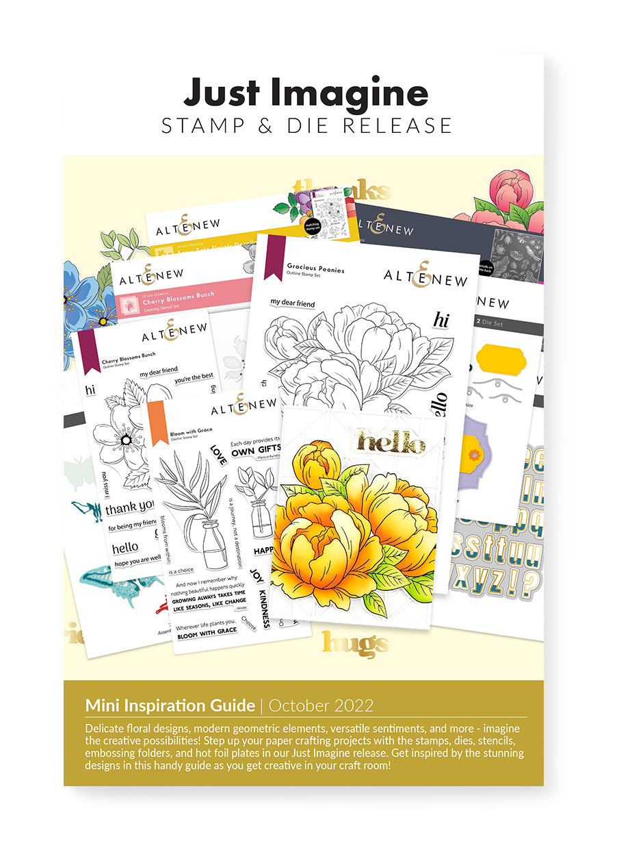 Printed Media Just Imagine Stamp & Die Release Mini Inspiration Guide